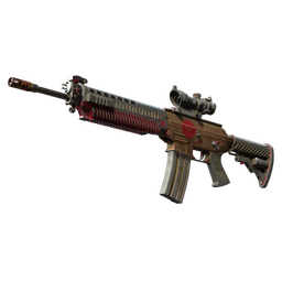 SG 553 | Berry Gel Coat (Battle-Scarred)