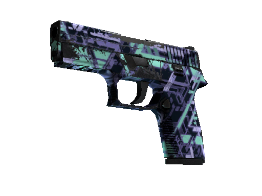 Souvenir P250 | Digital Architect (Well-Worn)