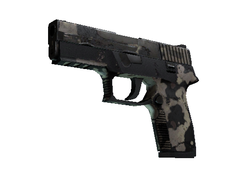 Souvenir P250 | Black & Tan (Battle-Scarred)