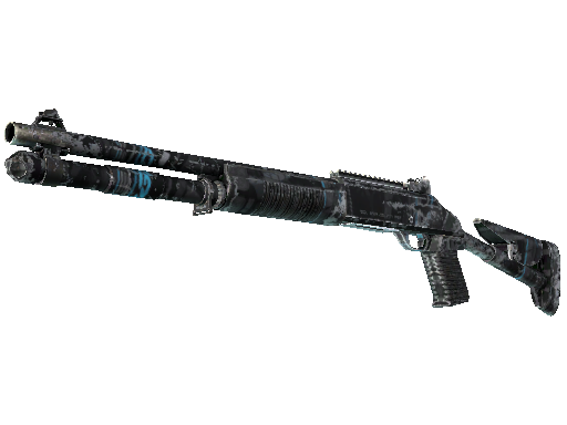 Souvenir XM1014 | Blue Tire (Well-Worn)