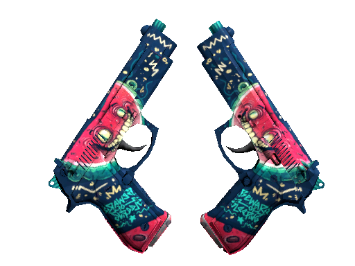 StatTrak™ Dual Berettas | Melondrama (Minimal Wear)