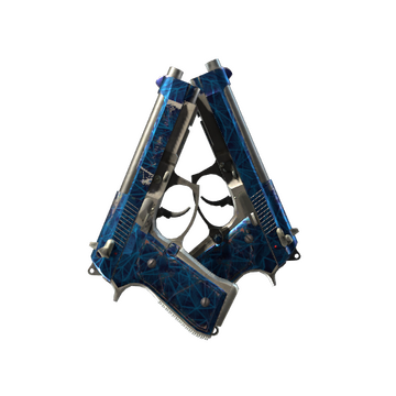 Dual Berettas | Cobalt Quartz (Field-Tested)