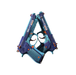 StatTrak™ Dual Berettas | Hydro Strike (Battle-Scarred)