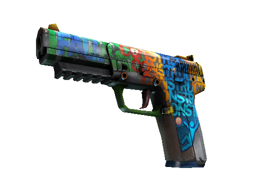 Souvenir Five-SeveN | Fall Hazard (Well-Worn)