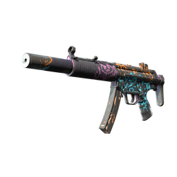 MP5-SD | Neon Squeezer (Battle-Scarred)