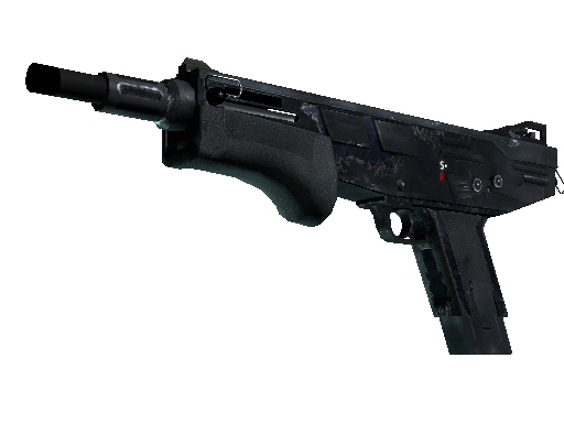 MAG-7 | Navy Sheen (Battle-Scarred)