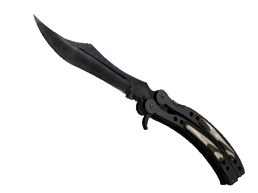 ★ Butterfly Knife | Black Laminate (Well-Worn)