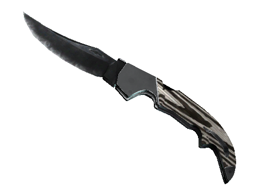 ★ StatTrak™ Falchion Knife | Black Laminate (Minimal Wear)