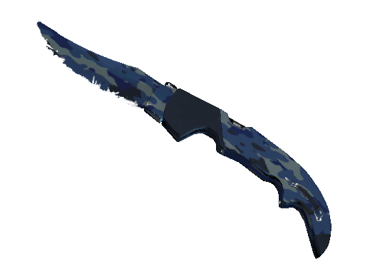 ★ StatTrak™ Falchion Knife | Bright Water (Well-Worn)