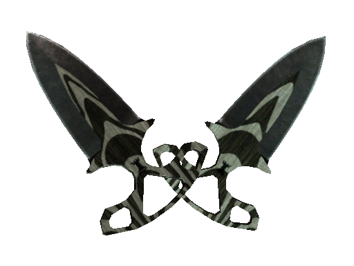 ★ Shadow Daggers | Black Laminate (Battle-Scarred)