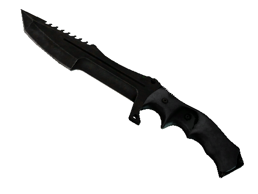 ★ StatTrak™ Huntsman Knife | Black Laminate (Battle-Scarred)