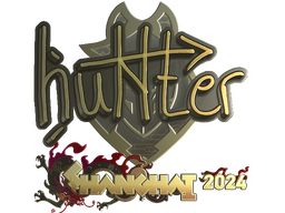 Sticker | huNter- (Gold) | Shanghai 2024