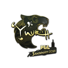 Sticker | yuurih (Gold) | Stockholm 2021 image