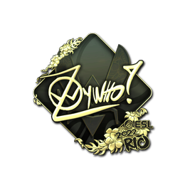 Sticker | ZywOo (Gold) | Rio 2022 image