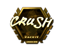 Sticker | crush (Gold) | London 2018
