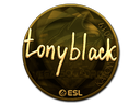 Sticker | tonyblack (Gold) | Katowice 2019