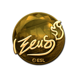 Sticker | Zeus (Gold) | Katowice 2019 image