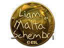 Sticker | malta (Gold) | Katowice 2019