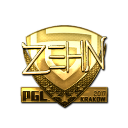 Sticker | zehN (Gold) | Krakow 2017 image