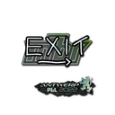 Sticker | exit (Glitter) | Antwerp 2022