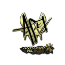Sticker | apEX (Gold) | Antwerp 2022