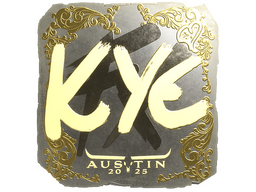 Sticker | kye (Gold) | Austin 2025