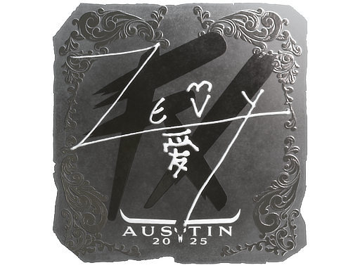 Sticker | zevy (Foil) | Austin 2025
