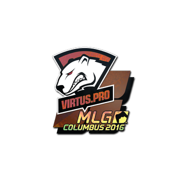 Virtus pro holo. MLG Columbus 2016 наклейки. Наклейка Virtus.Pro. Virtus Pro логотип. КС го наклейки Virtus Pro.