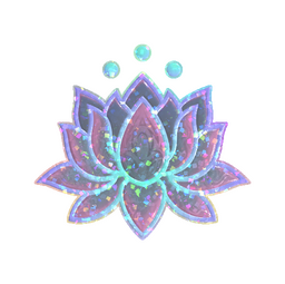 Sticker | Lotus (Glitter)