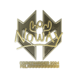 Sticker | noway (Gold) | Copenhagen 2024