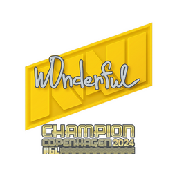 Sticker | w0nderful (Champion) | Copenhagen 2024