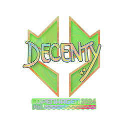 Sticker | decenty (Holo) | Copenhagen 2024