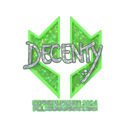 Sticker | decenty (Glitter) | Copenhagen 2024