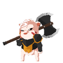 And my axe!