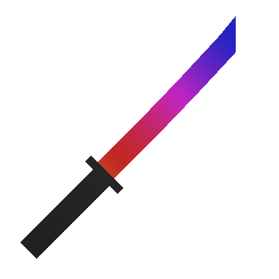 Glitched Rainbow Katana