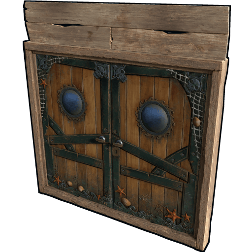 Pirate Ship Wooden Double Door
