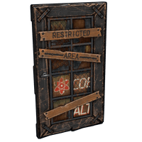 Cobalt Wooden Door