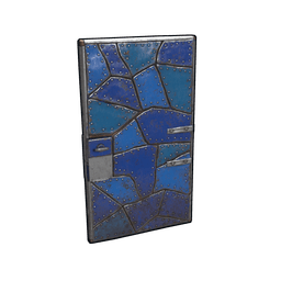 Скин Blue Puzzle Door