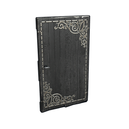 Скин Black Decorative Wood Door