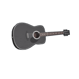 Скин Black Acoustic Guitar