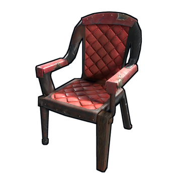 Red discount leather chair