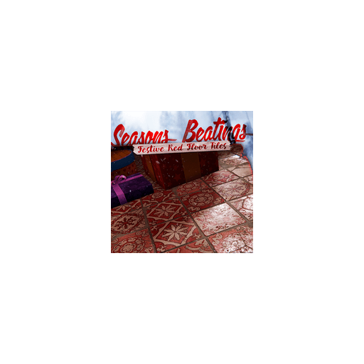 Скин Red Festive Floor Tiles в Rust