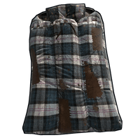 Blue Plaid Sleeping Bag