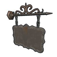Two Sided Ornate Hanging Sign