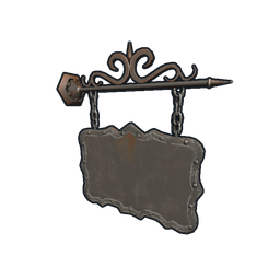 Two Sided Ornate Hanging Sign
