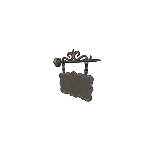 Скин Two Sided Ornate Hanging Sign в Rust