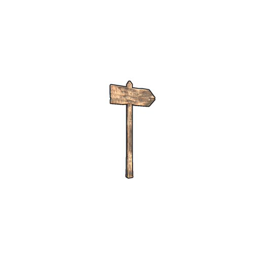 Скин Single Sign Post в Rust