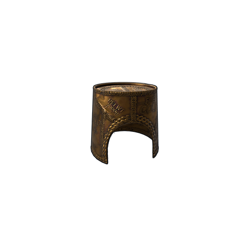 Скин Gold Chains Bucket Helmet в Rust