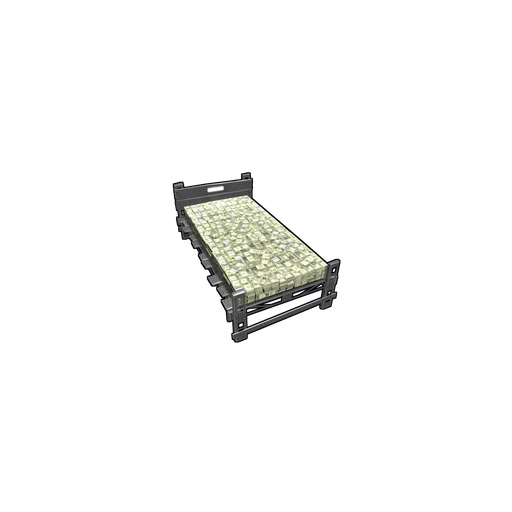 Скин Worthless Papers Bed в Rust