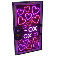 Neon Hearts Sheet Metal Door image
